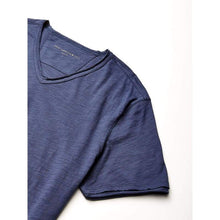 Load image into Gallery viewer, John Varvatos Star USA Mens Short Sleeve Slub V-Neck with Cut Raw Edge - T-Shirt