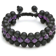 Load image into Gallery viewer, Jovivi Beads Chakra Bracelet Tigers Eye Gemstone Black Onyx Obsidian Lava Rock Stone Essential Oil Diffuser Bracelet Natural Energy Yoga