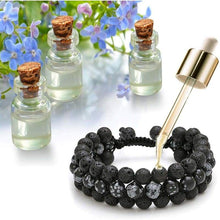Load image into Gallery viewer, Jovivi Beads Chakra Bracelet Tigers Eye Gemstone Black Onyx Obsidian Lava Rock Stone Essential Oil Diffuser Bracelet Natural Energy Yoga Healing Crystals Bracelet Adjustble for Women Men