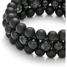 Load image into Gallery viewer, Jovivi Beads Chakra Bracelet Tigers Eye Gemstone Black Onyx Obsidian Lava Rock Stone Essential Oil Diffuser Bracelet Natural Energy Yoga Healing Crystals Bracelet Adjustble for Women Men