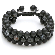 Load image into Gallery viewer, Jovivi Beads Chakra Bracelet Tigers Eye Gemstone Black Onyx Obsidian Lava Rock Stone Essential Oil Diffuser Bracelet Natural Energy Yoga Healing Crystals Bracelet Adjustble for Women Men