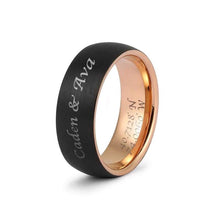 Load image into Gallery viewer, religous-jesus-cross-ring-amulet-jewlry-gold-black-rosegold-stainless-steel-letter-initials-letter-monogram-bible-rings-women-5-colors