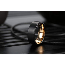 Load image into Gallery viewer, religous-jesus-cross-ring-amulet-jewlry-gold-black-rosegold-stainless-steel-letter-initials-letter-monogram-bible-rings-women-5-colors