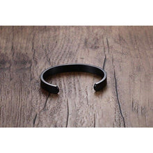 Load image into Gallery viewer, Mealguet Jewelry MG Jewelry High Polished Stainless Steel Plain Cuff Bangle Bracelets for Men Women Black 64mm - Jewelry