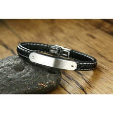 Load image into Gallery viewer, Mealguet Jewlery God is Greater Than The Highs and Lows Mens Leather Bracelets Christian Jewelry Confirmation Gift - Jewelry