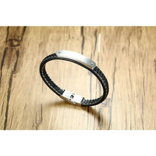 Load image into Gallery viewer, Mealguet Jewlery God is Greater Than The Highs and Lows Mens Leather Bracelets Christian Jewelry Confirmation Gift - Jewelry