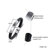 Load image into Gallery viewer, Mealguet Jewlery God is Greater Than The Highs and Lows Mens Leather Bracelets Christian Jewelry Confirmation Gift - Jewelry