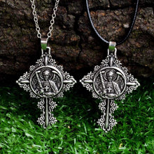 Load image into Gallery viewer, Men Necklace Archangel Michael Protect Me Saint Shield Protection Pendant Amulet Jewelry - Pendant Necklace