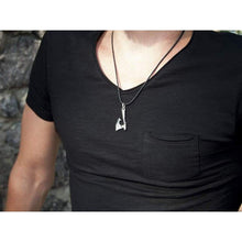 Load image into Gallery viewer, Mens Nordic Axe of Perun Necklace/Solid Sterling Silver 925/ Viking Thors Hammer Mjolnir Pendant with Celtic Knot/Norse Pagan Hatchet/Scandinavian Jewelry Gifts for Men/Handmade/appx 10 gr