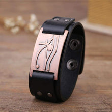 Load image into Gallery viewer, My Shape Eye of Horus Ra Thoth Udjat Leather Cuff Bracelet Egyptian Amulet Pagan Jewelry (Antique Gold Black) - Pendant Necklace