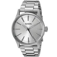 Load image into Gallery viewer, NIXON Mens A4501920 Sentry 38 SS Analog Display Analog Quartz Silver Watch - Watch