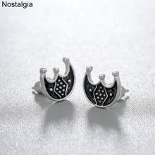 Load image into Gallery viewer, Nostalgia Crescent Moon Earrings Slavic Lunula Lunitsa Wicca Amulet Jewelry - Ear Jewelry