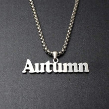 Load image into Gallery viewer, Personalized Name Necklace Name Pendant Nameplate Choker Necklace Custom Name Jewelry Any Name Christmas Gifts - Pendant Necklace