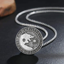 Load image into Gallery viewer, Pewter Viking Necklace Norse Amulet Pendant Necklace Celtic Pagan Jewelry Viking Gift Jewelry