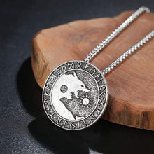 Load image into Gallery viewer, Pewter Viking Necklace Norse Amulet Pendant Necklace Celtic Pagan Jewelry Viking Gift Jewelry