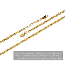 Load image into Gallery viewer, PROSTEEL Eye of Horus Necklace Ankh Cross Pendant Amulet Ancient Egyptian Protection Spiritual Ethnic Gold Plated Women Men Jewelry Gift Eye