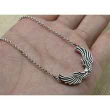 Load image into Gallery viewer, Pure Sterling Silver 925 Angel Wing Choker Necklace Women Oxide Thai Silver Necklace Fashion 925 Short Necklace Free Gift Box