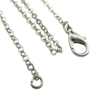 Load image into Gallery viewer, Q4A34 18 Silver Chain Alloy Collar Choker Necklace Flower Jesus Cross Pendant Religious Necklace