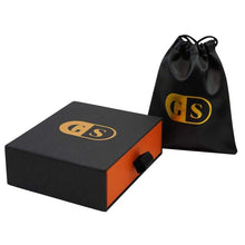 Load image into Gallery viewer, TheGoldSteel Leather Bracelet for Men Blue Black Brown Stainless Steel Safety Magnetic Clasp Buckle. Top Grain Leather Casual Cuff