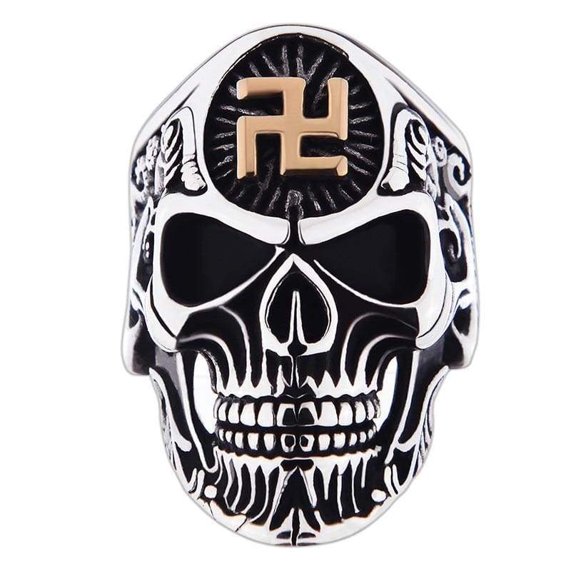 316L Stainless Steel Vintage Punk Rings Skull Men Jewelry