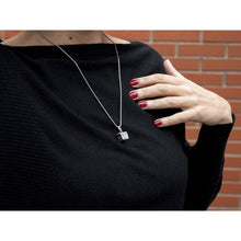 Load image into Gallery viewer, 925 Sterling Silver Aroma Box Locket Necklace Little Filigree Essential Oil Diffuser Pendant&quot;Love Live Laugh&quot; Aromatherapy Jewelry For Women Girls Unique Handmade Gifts for Loved Ones
