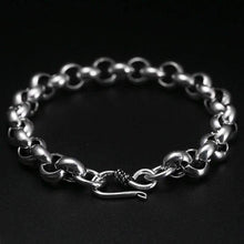 Load image into Gallery viewer, 925 Sterling Silver Created Male Interlocking Bracelet Bangles Domineering Thai Vintage Biker Men Fashion Charms Jewelry
