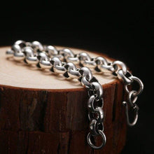 Load image into Gallery viewer, 925 Sterling Silver Created Male Interlocking Bracelet Bangles Domineering Thai Vintage Biker Men Fashion Charms Jewelry
