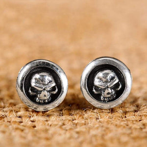 925 Sterling Silver Earrings Studs Set for Men + Women Small Earrings Rock Gothic Retro Jewelry Brinco