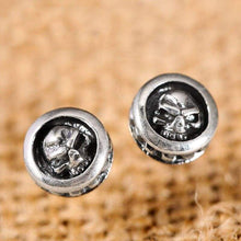 Load image into Gallery viewer, 925 Sterling Silver Earrings Studs Set for Men + Women Small Earrings Rock Gothic Retro Jewelry Brinco
