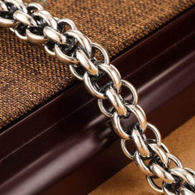Load image into Gallery viewer, 925 Sterling Silver Link Chain Thick Men Bracelet Vintage Thail+ Handmade Rock Biker Mens Bracelets 2017
