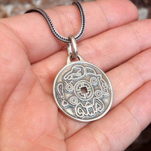 925 Sterling Silver Lucky Coin Necklace Ancient Chinese Coins Money Pendant Evil Eye Good Luck Charm Feng Shui Attract Fortune Amulet Talisman Jewelry Gift for Men Women/Handmade