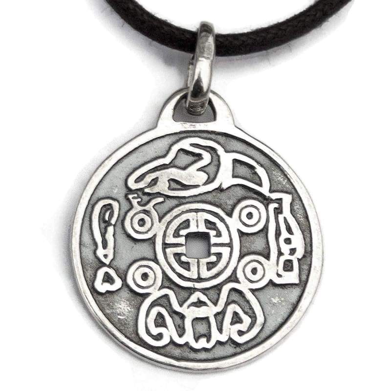 925 Sterling Silver Lucky Coin Necklace Ancient Chinese Coins Money Pendant Evil Eye Good Luck Charm Feng Shui Attract Fortune Amulet Talisman Jewelry Gift for Men Women/Handmade