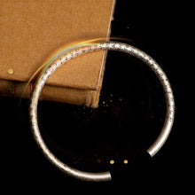 Load image into Gallery viewer, 925 Sterling Silver Retro Open Cuff Buddhism Stamp Bangle Tibetan Buddhist Bracelet Jewelry
