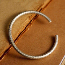 Load image into Gallery viewer, 925 Sterling Silver Retro Open Cuff Buddhism Stamp Bangle Tibetan Buddhist Bracelet Jewelry
