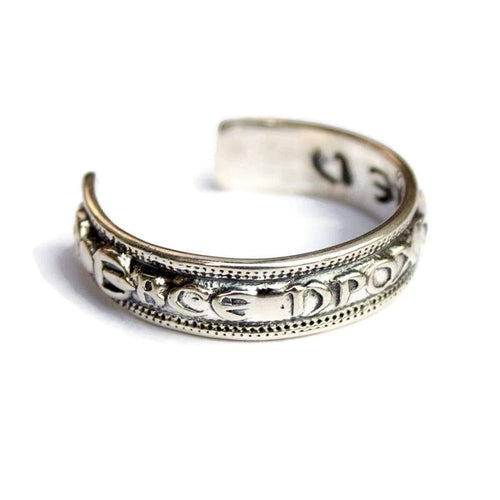 925 Sterling Silver This Too Shall Pass Ring King Solomon Band Ring Open Wrap Thumb Bands Rings Jewish Kabbalah Affirmation Jewelry for Men Women Motivational Gifts Handmade