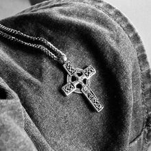 Load image into Gallery viewer, AMUMIU Stainless Steel Pendant Christian Bible Prayer Cross Pendant Men Necklace Charming Gifts Jewelry HZP348
