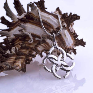 Ancient Pagan Amulet"Wedding" Sterling Silver 925 Pendant Necklace Svadebnik Slavic Symbol of Strong Marriage Union Wiccan Norse Jewelry for Women Family Love Talisman/Handmade