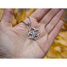 Load image into Gallery viewer, Ancient Pagan Amulet&quot;Wedding&quot; Sterling Silver 925 Pendant Necklace Svadebnik Slavic Symbol of Strong Marriage Union Wiccan Norse Jewelry for Women Family Love Talisman/Handmade

