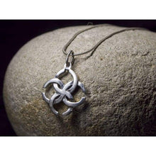 Load image into Gallery viewer, Ancient Pagan Amulet&quot;Wedding&quot; Sterling Silver 925 Pendant Necklace Svadebnik Slavic Symbol of Strong Marriage Union Wiccan Norse Jewelry for Women Family Love Talisman/Handmade
