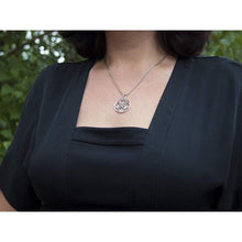 Load image into Gallery viewer, Ancient Pagan Symbol&quot; Wedding&quot; Sterling Silver 925 Pendant Necklace Svadebnik Slavic Amulet of Strong Marriage Union Wiccan Norse Jewelry for Women Family Love Talisman Handmade
