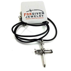 Antique Nail Cross Necklace - Pendant Necklace