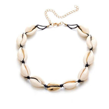 Load image into Gallery viewer, Artilady shell choker necklace gold chain necklace Cowrie boho jewelry for women party gift drop shipping - 200000162
