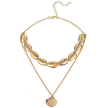 Load image into Gallery viewer, Artilady shell choker necklace gold chain necklace Cowrie boho jewelry for women party gift drop shipping - 200000162
