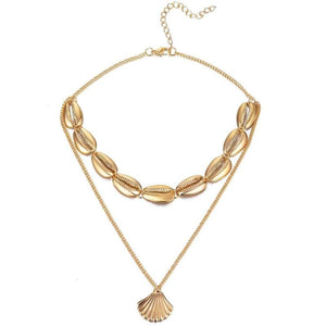 Artilady shell choker necklace gold chain necklace Cowrie boho jewelry for women party gift drop shipping - 200000162