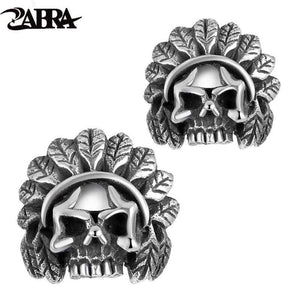 Authentic 925 Sterling Silver Skull Skeleton Earring Studs Set for Men + Women Small Earrings Retro Jewelry