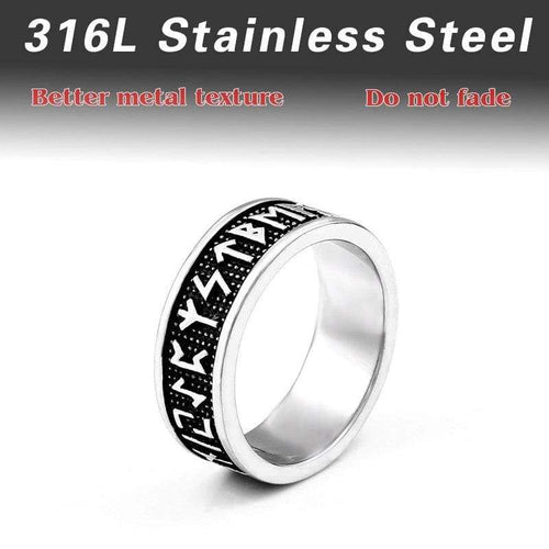 Beier 316L Stainless Steel nose viking Amulet rune words Odin s Symbol for men scandinavian wholesale ring jewelry BR8-595
