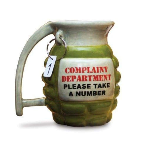 BigMouth inc Grenade Mug - Take a Number Ceramic Funny Coffee Tea Chocolate Mug Gift - 9302388011