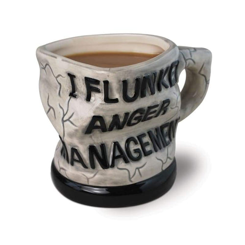 BigMouth inc Original Anger Management Mug Holds 16 oz Ceramic Coffee Mug Tea Mug Funny Novelty Gift - 9302388011