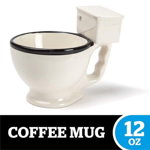 BigMouth inc. the Original Toilet Mug Hilarious 12 oz Ceramic Coffee Cup in the Shape of a Toilet Perfect for Home or office Makes a Great