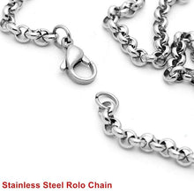 Load image into Gallery viewer, Black Enamel Silver Tone Stainless Steel Scorpian Biker Pendant Necklace 60CM SS Chain 02 - Pendant Necklace
